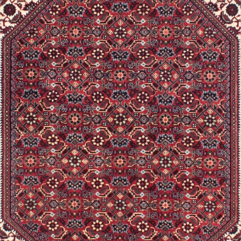 Løber Persisk tæppe - Bijar - 313 x 83 cm - mørkerød