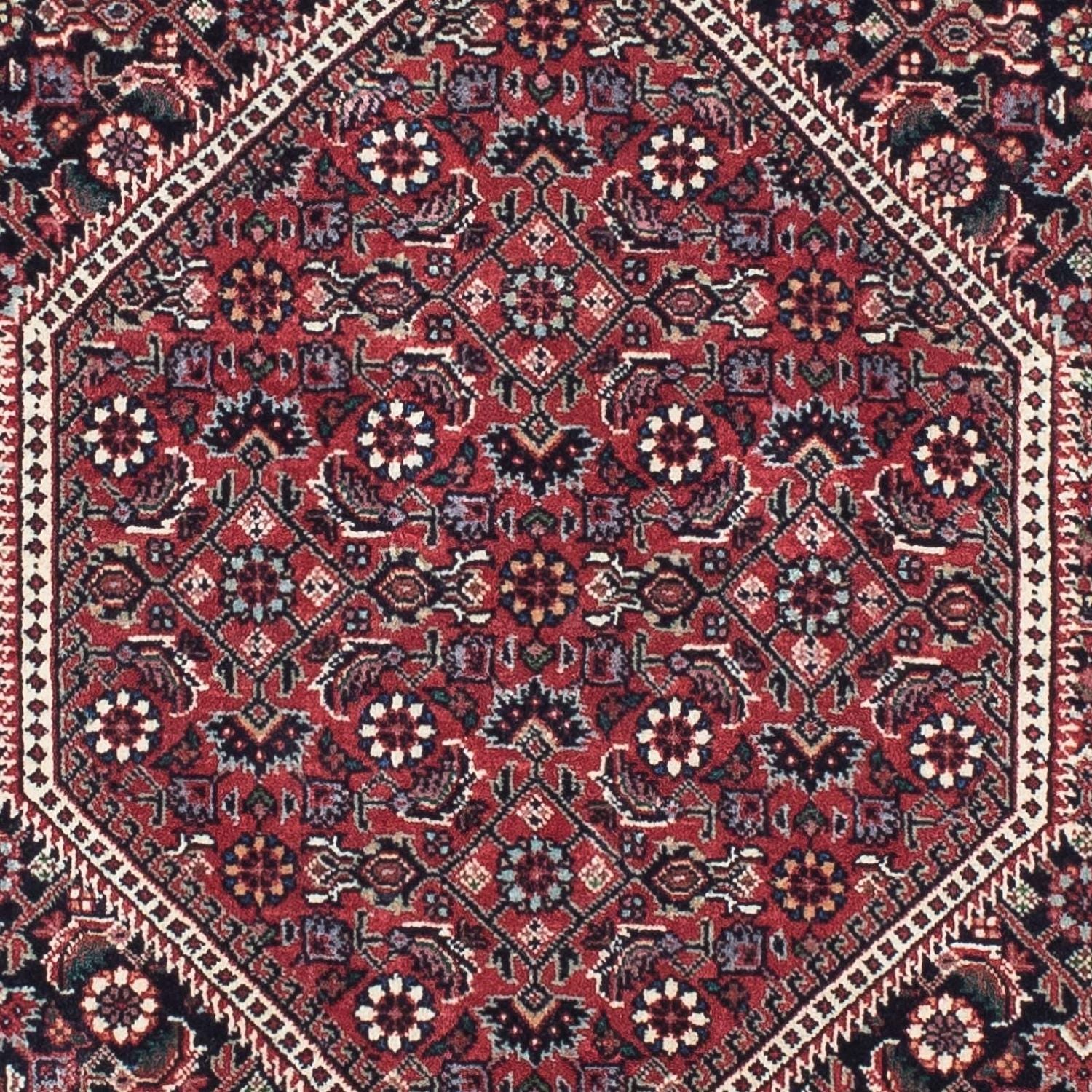 Løber Persisk tæppe - Bijar - 207 x 74 cm - mørkeblå