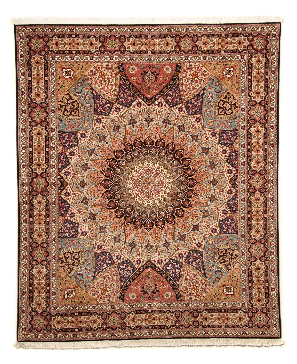 Persisk tæppe - Tabriz - Royal - 242 x 205 cm - flerfarvet