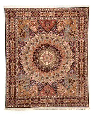 Persisk tæppe - Tabriz - Royal - 242 x 205 cm - flerfarvet