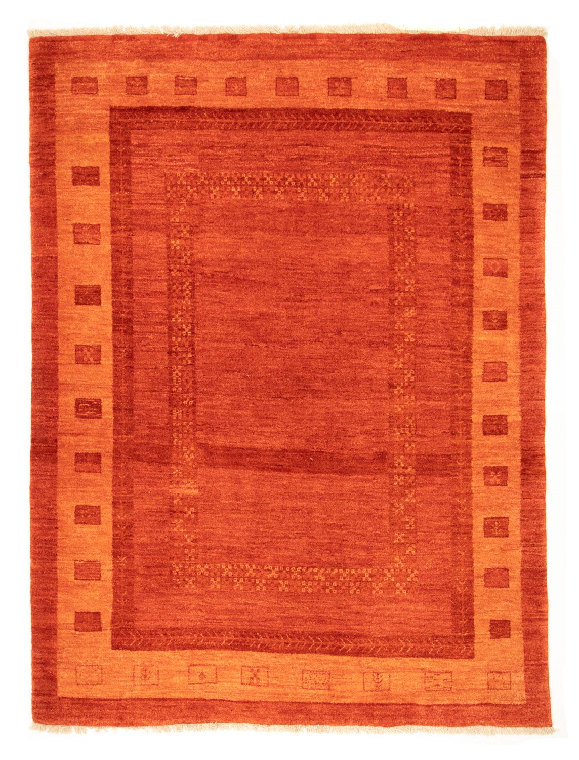 Gabbeh-tæppe - Persisk - 224 x 173 cm - rød