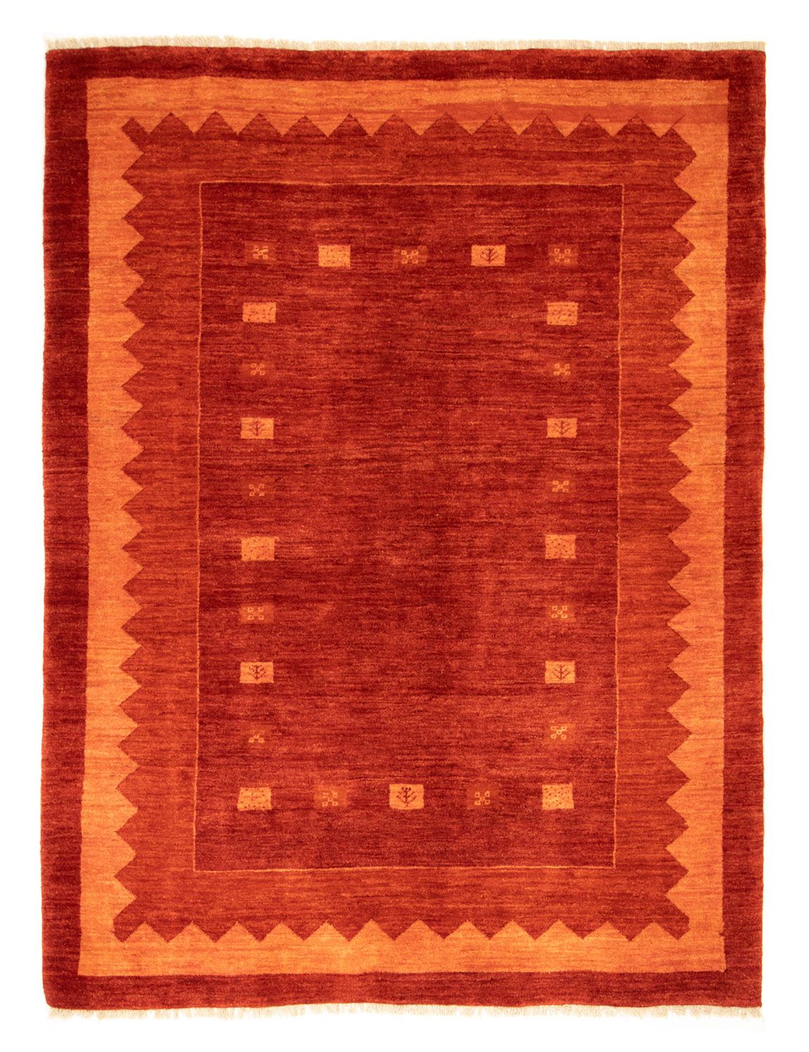 Gabbeh-tæppe - Persisk - 230 x 175 cm - rød