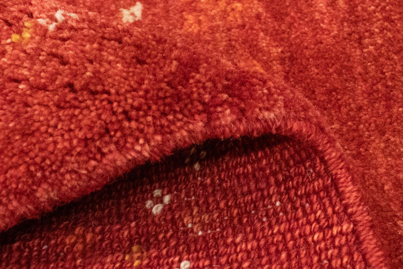 Gabbeh-tæppe - Persisk - 174 x 122 cm - rød