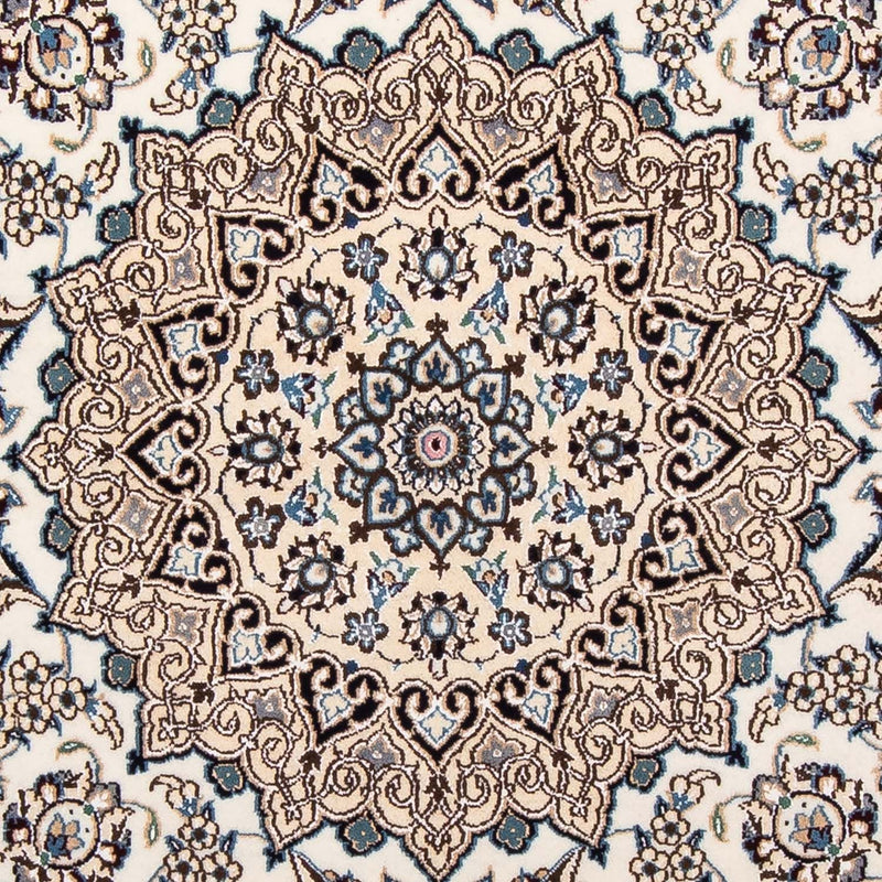 Persisk tæppe - Nain - Royal firkantet  - 210 x 202 cm - beige