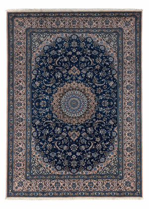 Persisk tæppe - Nain - Royal - 348 x 245 cm - mørkeblå