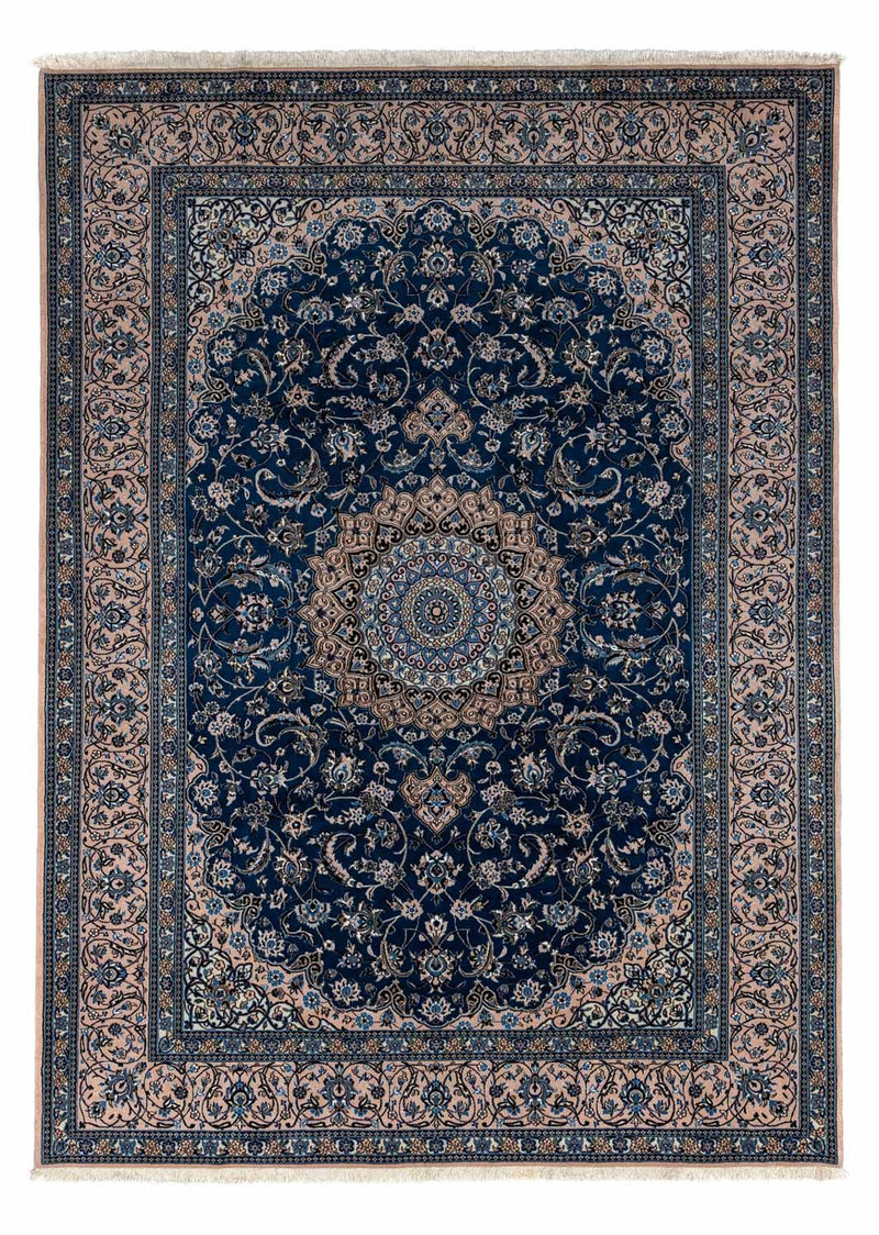 Persisk tæppe - Nain - Royal - 348 x 245 cm - mørkeblå