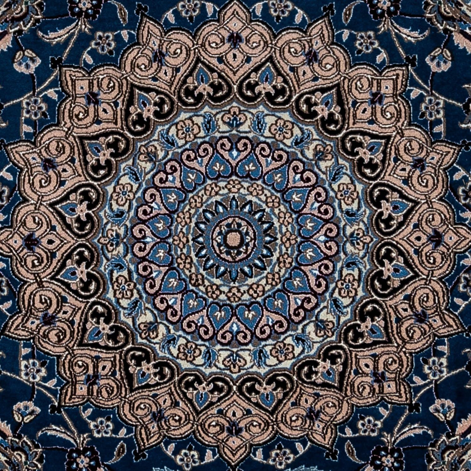 Persisk tæppe - Nain - Royal - 348 x 245 cm - mørkeblå