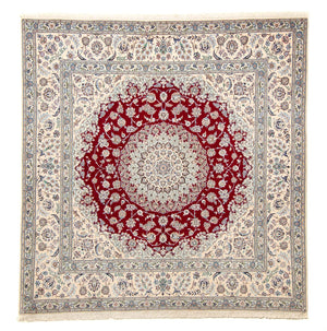 Persisk tæppe - Nain - Premium firkantet  - 205 x 202 cm - beige