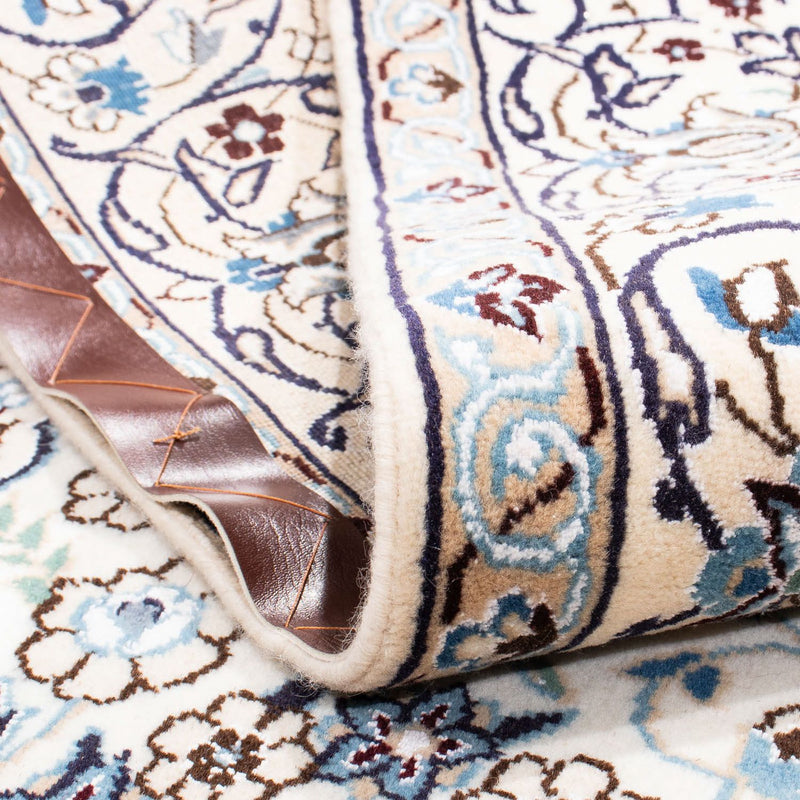 Persisk tæppe - Nain - Royal firkantet  - 205 x 198 cm - beige