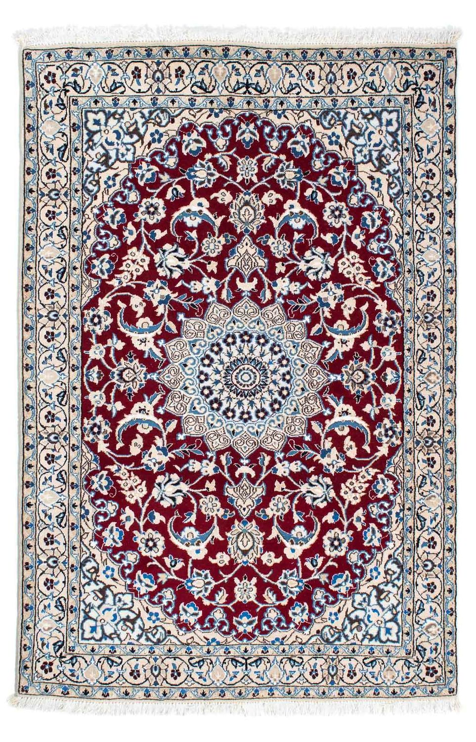 Persisk tæppe - Nain - Royal - 172 x 112 cm - mørkerød