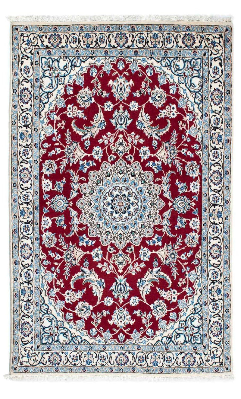 Persisk tæppe - Nain - Royal - 187 x 112 cm - mørkerød
