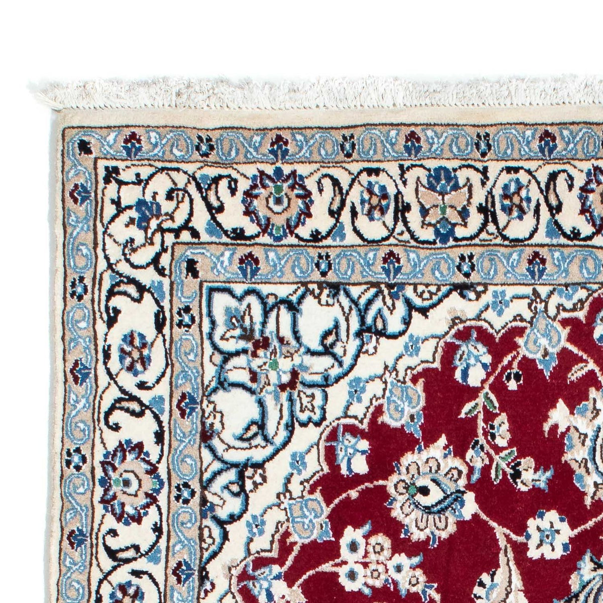 Persisk tæppe - Nain - Royal - 187 x 112 cm - mørkerød