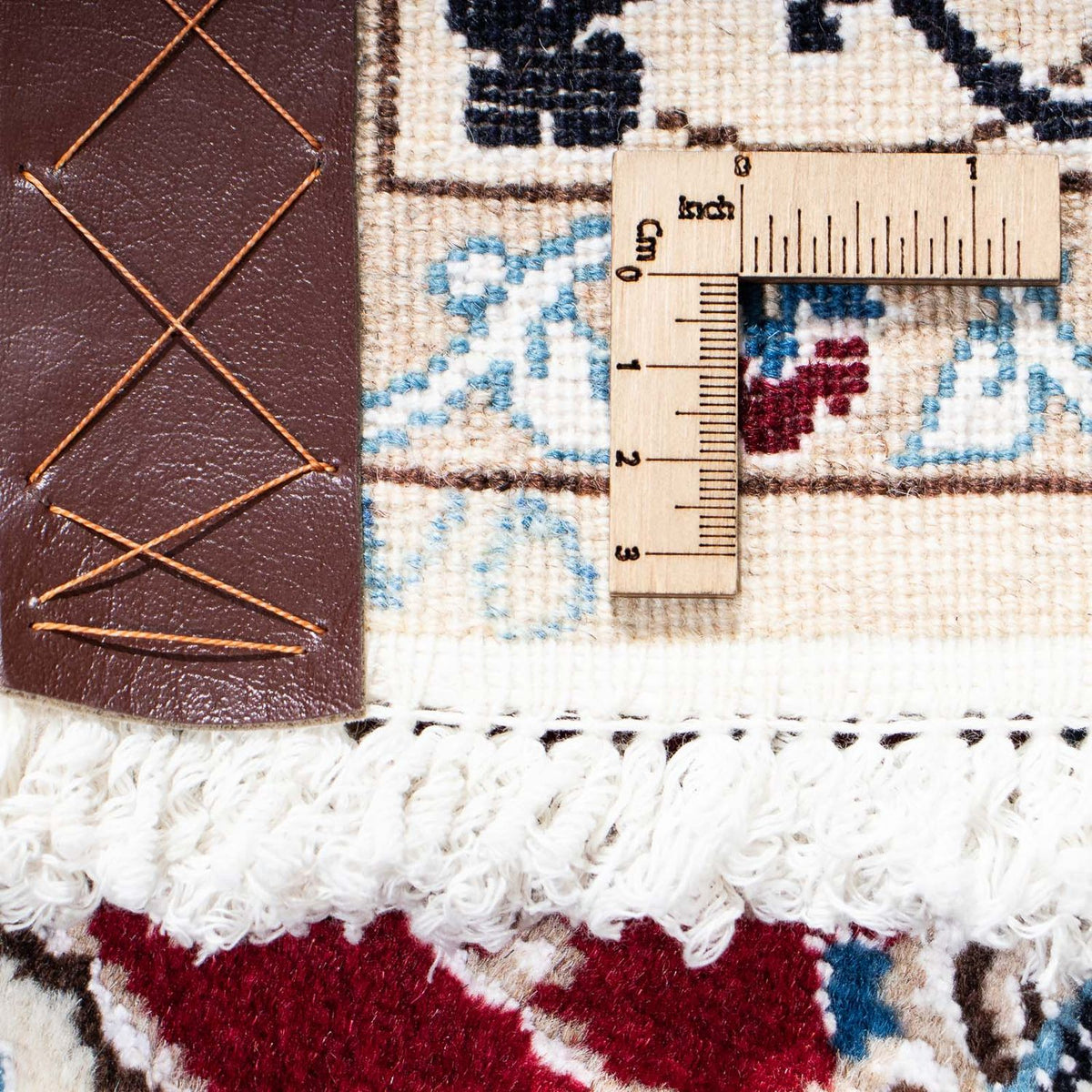 Persisk tæppe - Nain - Royal - 187 x 112 cm - mørkerød