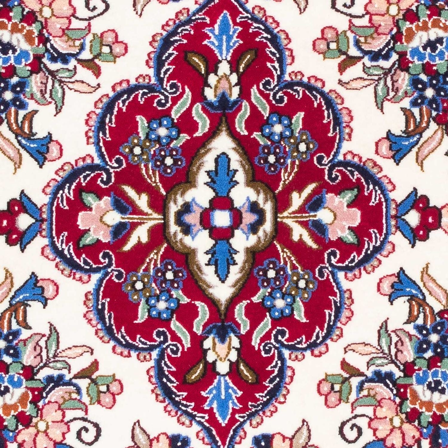 Persisk tæppe - Isfahan - Premium - 107 x 72 cm - beige
