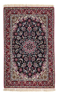 Persisk tæppe - Isfahan - Premium - 107 x 69 cm - mørkerød