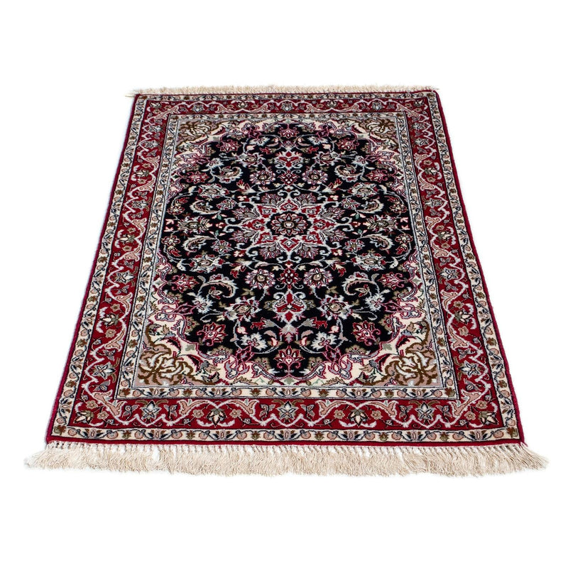 Persisk tæppe - Isfahan - Premium - 107 x 69 cm - mørkerød