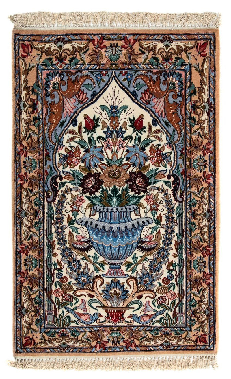 Persisk tæppe - Isfahan - Premium - 108 x 69 cm - flerfarvet
