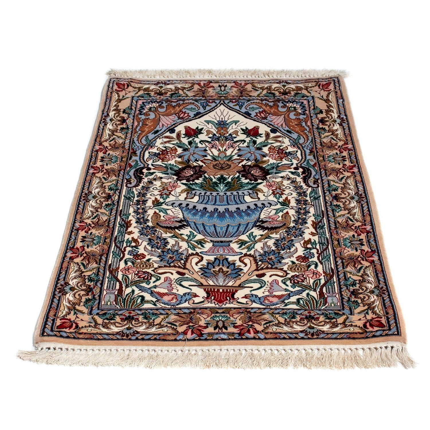 Persisk tæppe - Isfahan - Premium - 108 x 69 cm - flerfarvet