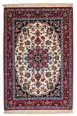 Persisk tæppe - Isfahan - Premium - 120 x 84 cm - mørkerød