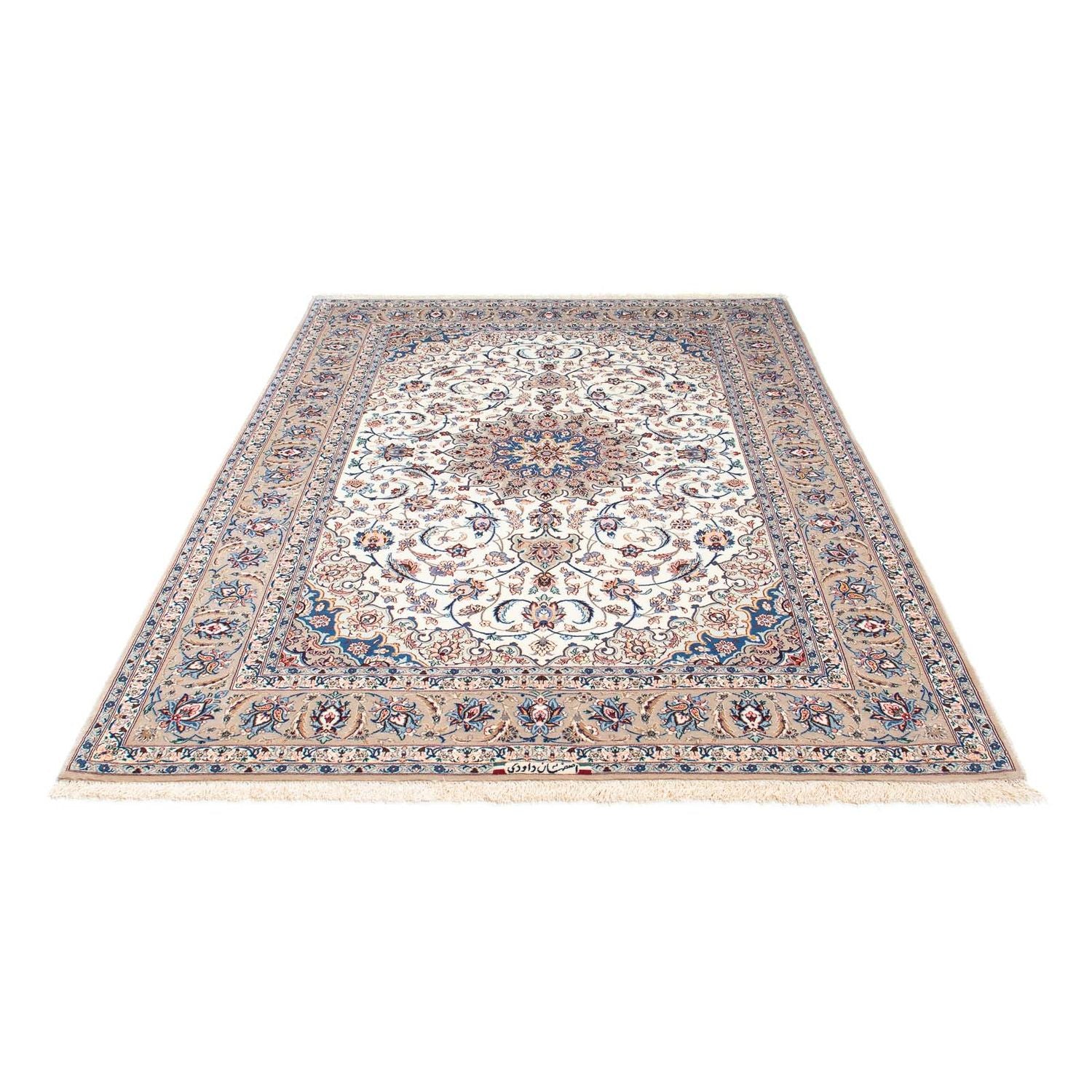 Persisk tæppe - Isfahan - Premium - 228 x 156 cm - beige