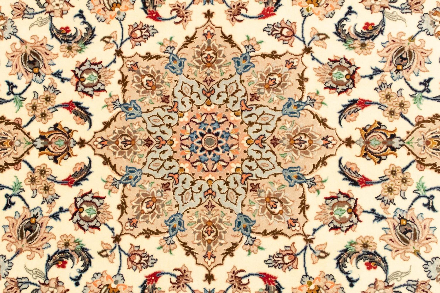 Persisk tæppe - Isfahan - Premium - 163 x 109 cm - beige
