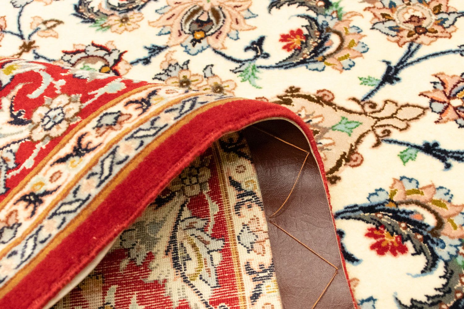 Persisk tæppe - Isfahan - Premium - 163 x 109 cm - beige