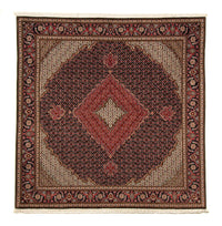 Persisk tæppe - Tabriz firkantet  - 203 x 202 cm - mørkeblå