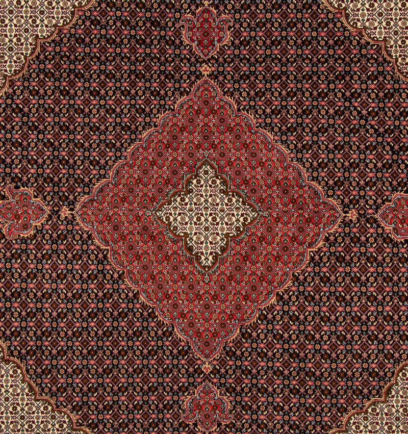 Persisk tæppe - Tabriz firkantet  - 203 x 202 cm - mørkeblå