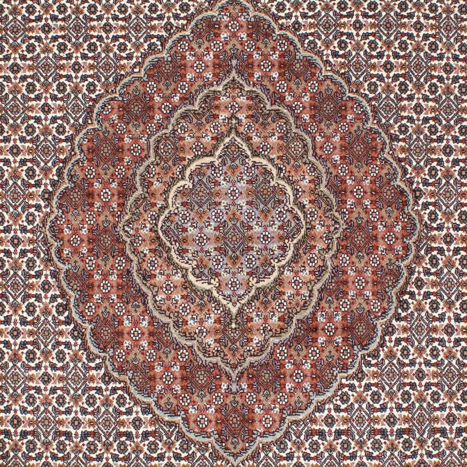 Persisk tæppe - Tabriz - 212 x 153 cm - lys brun