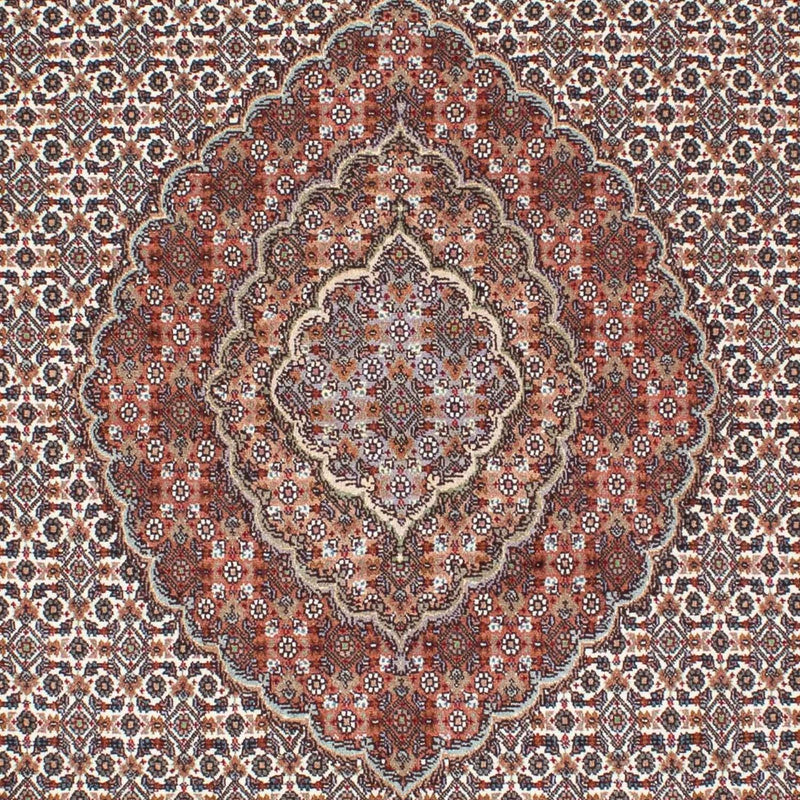 Persisk tæppe - Tabriz - 212 x 153 cm - lys brun
