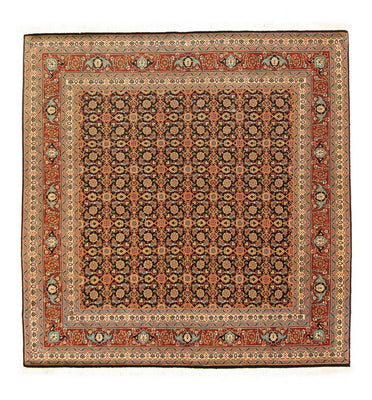 Persisk tæppe - Tabriz - Royal firkantet  - 156 x 155 cm - sort