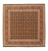 Persisk tæppe - Tabriz - Royal firkantet  - 156 x 155 cm - sort
