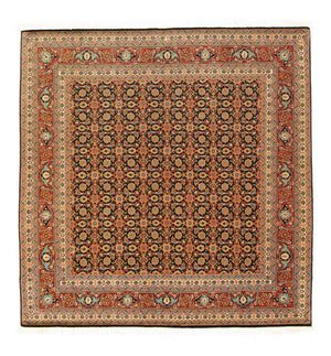 Persisk tæppe - Tabriz - Royal firkantet  - 156 x 155 cm - sort
