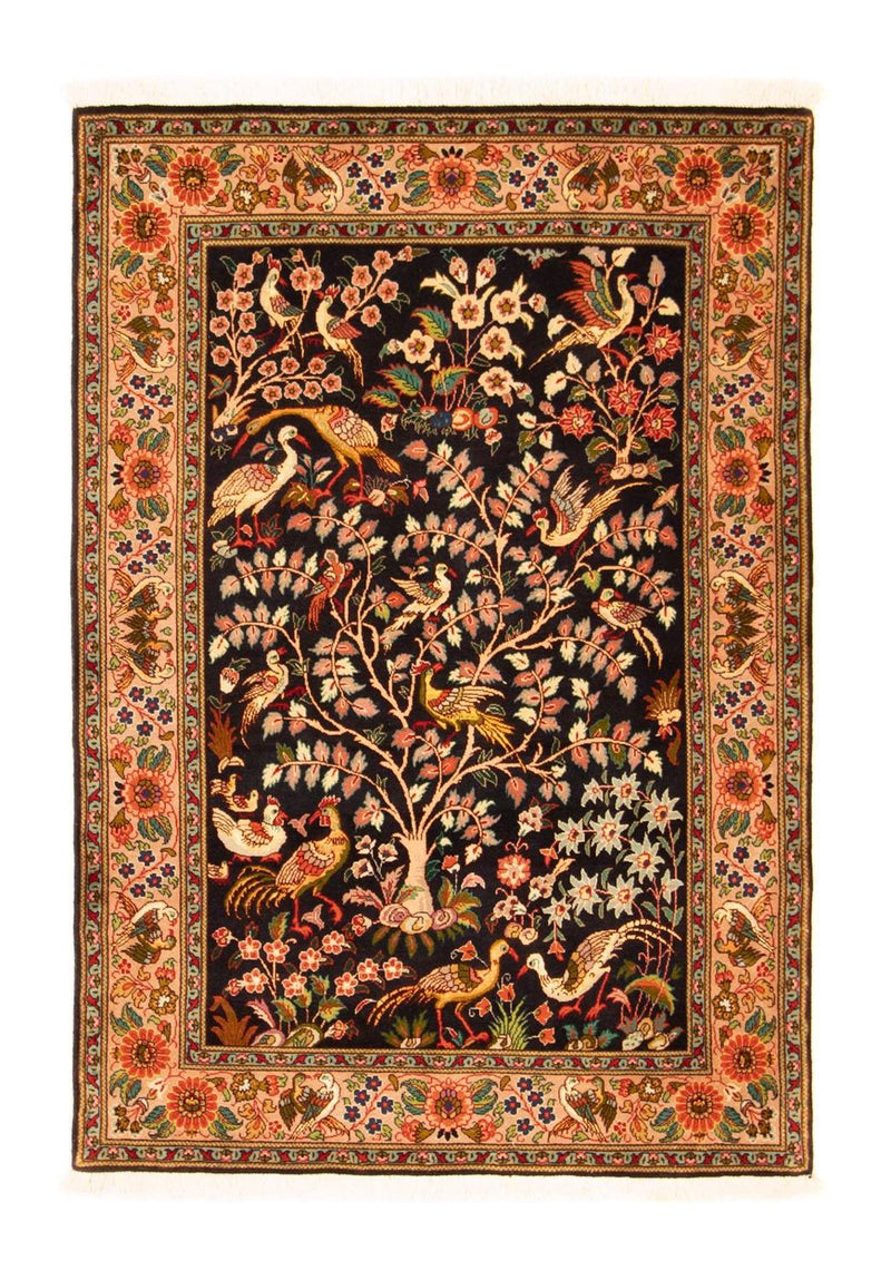 Persisk tæppe - Tabriz - Royal - 148 x 100 cm - mørkeblå