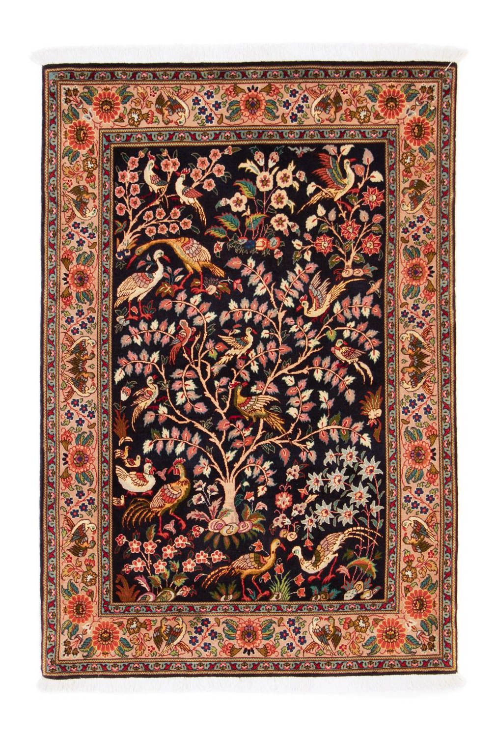 Persisk tæppe - Tabriz - Royal - 148 x 100 cm - mørkeblå