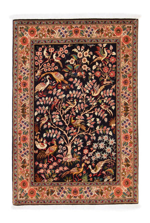 Persisk tæppe - Tabriz - Royal - 148 x 100 cm - mørkeblå