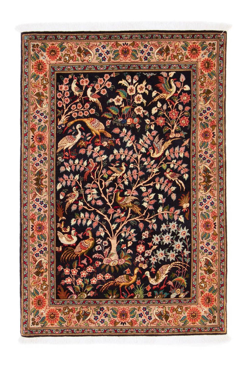 Persisk tæppe - Tabriz - Royal - 148 x 100 cm - mørkeblå