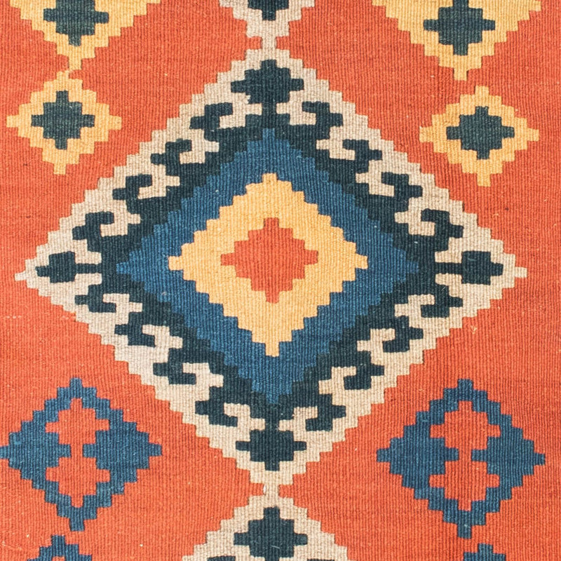 Kelim-tæppe - orientalsk - 192 x 123 cm - rust