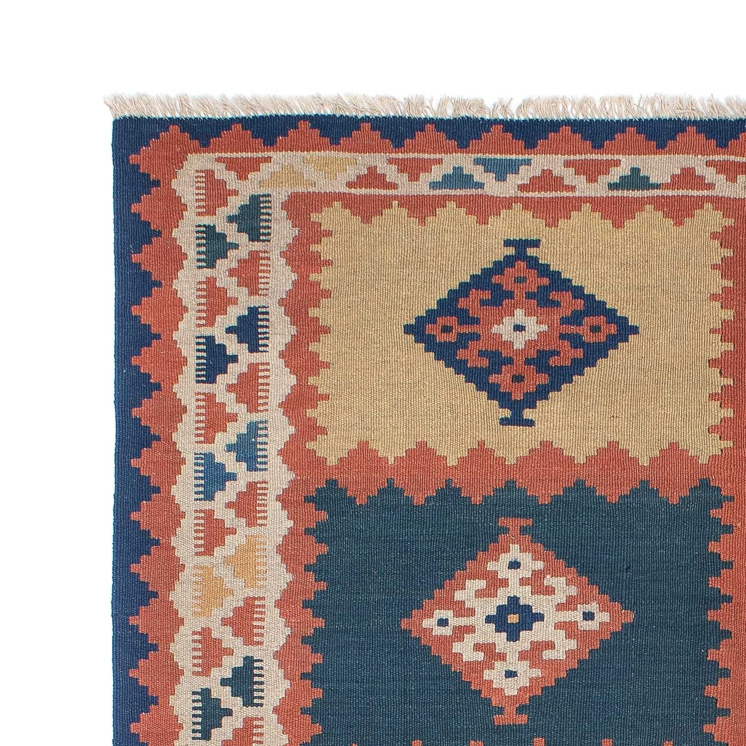 Kelim-tæppe - orientalsk - 216 x 161 cm - flerfarvet