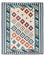 Kelim-tæppe - orientalsk - 196 x 155 cm - beige