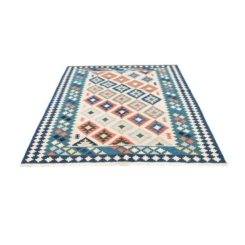 Kelim-tæppe - orientalsk - 196 x 155 cm - beige