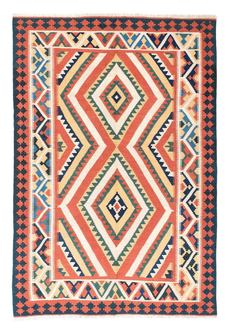 Kelim-tæppe - orientalsk - 212 x 146 cm - rust