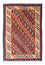 Kelim-tæppe - orientalsk - 206 x 156 cm - mørkerød