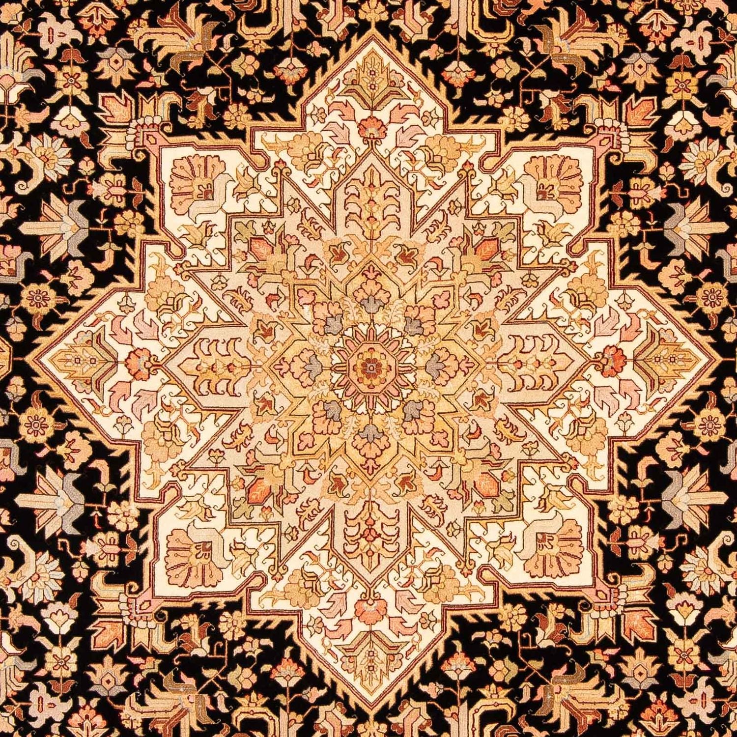 Persisk tæppe - Tabriz - Royal - 303 x 200 cm - brun