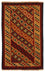 Kelim-tæppe - orientalsk - 211 x 146 cm - mørkerød