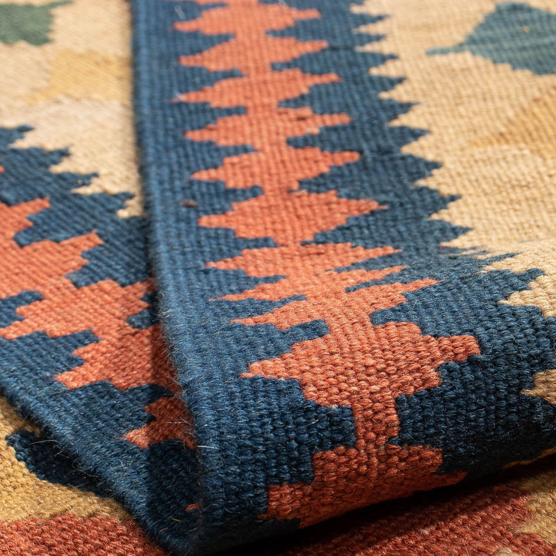 Kelim-tæppe - orientalsk - 210 x 155 cm - brun
