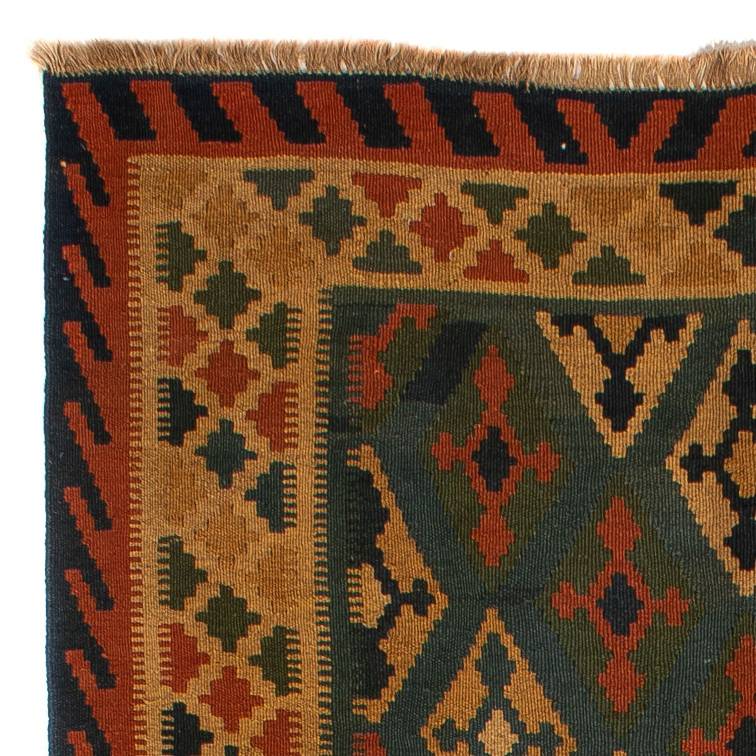 Kelim-tæppe - orientalsk - 203 x 155 cm - mørkeblå