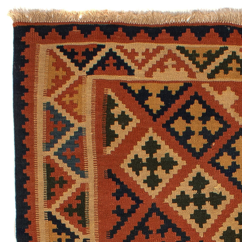 Kelim-tæppe - orientalsk - 200 x 157 cm - brun