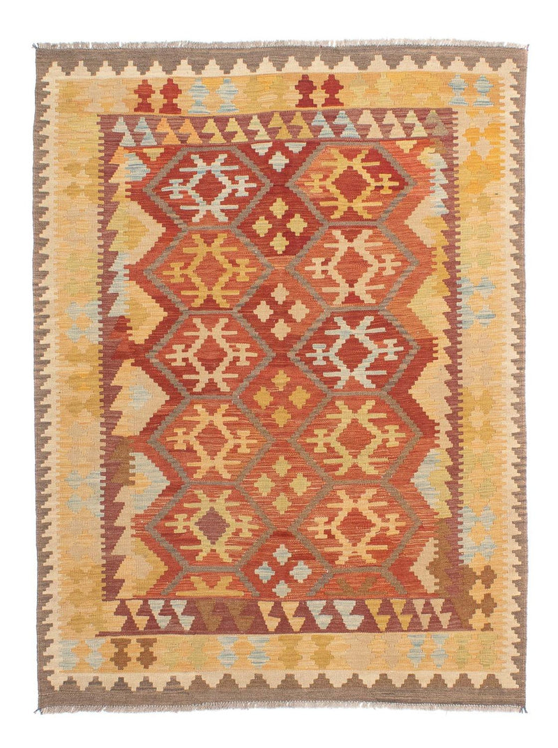 Kelim-tæppe - orientalsk - 175 x 117 cm - blå