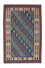 Kelim-tæppe - orientalsk - 189 x 119 cm - blå